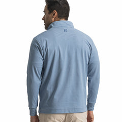 FootJoy Men Quarter-Zip Ottoman Stripe Knit