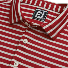 FootJoy Men Striped Pique Self Collar Junior