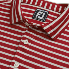 FootJoy Apparel | Men Striped Pique Self Collar Junior