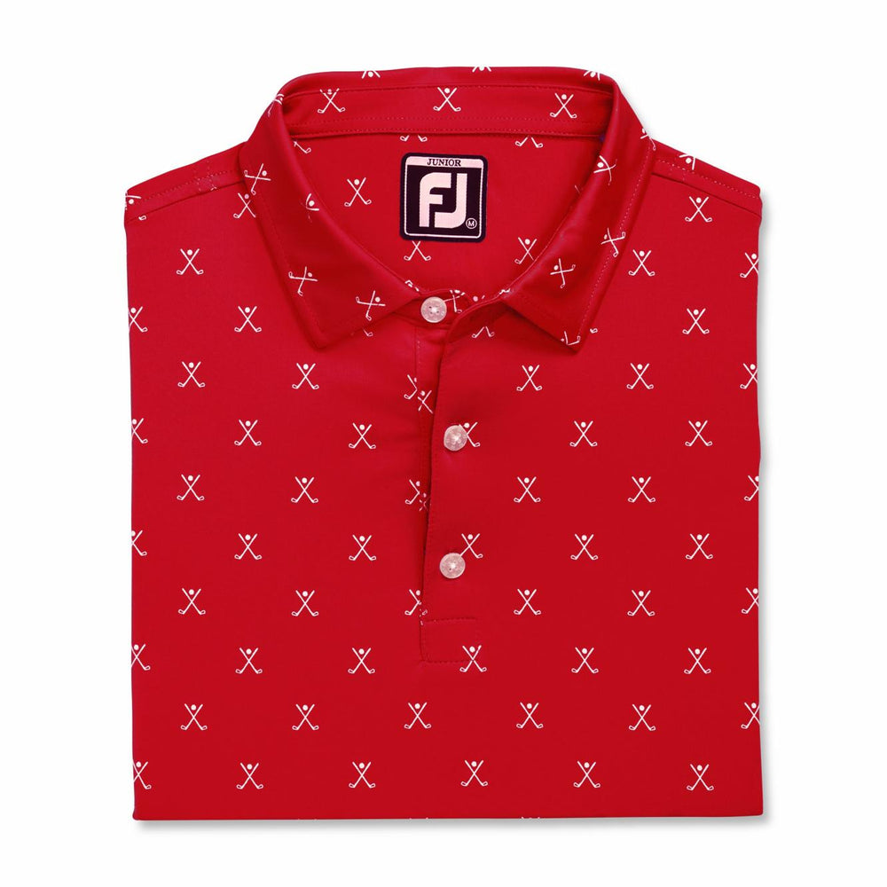 FootJoy Apparel | Men Striped Pique Self Collar Junior