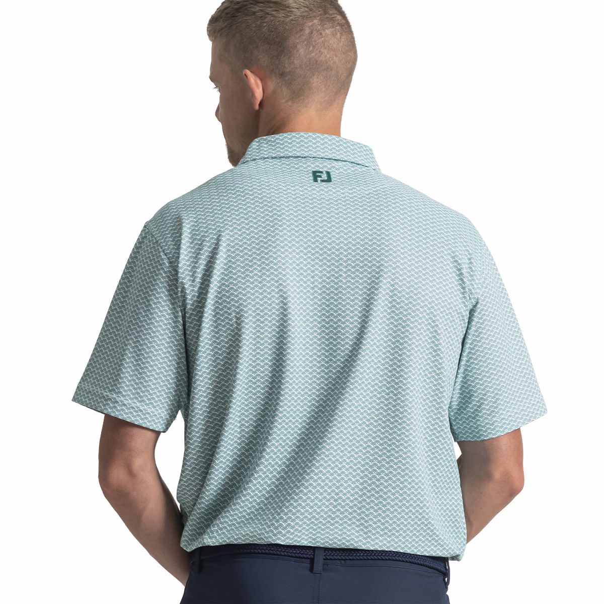 FootJoy Men Scallop Geo Pique