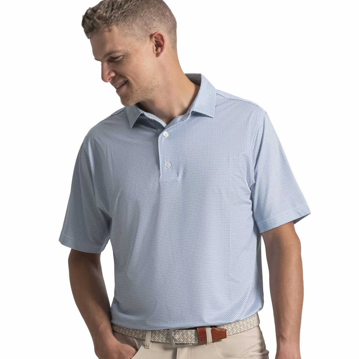 White / Chambray / Coastal Blue,S