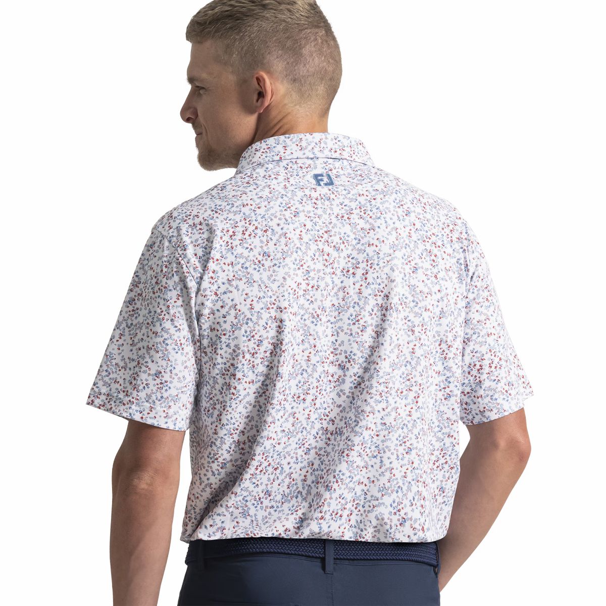 FootJoy Men Watercolor Floral Pique