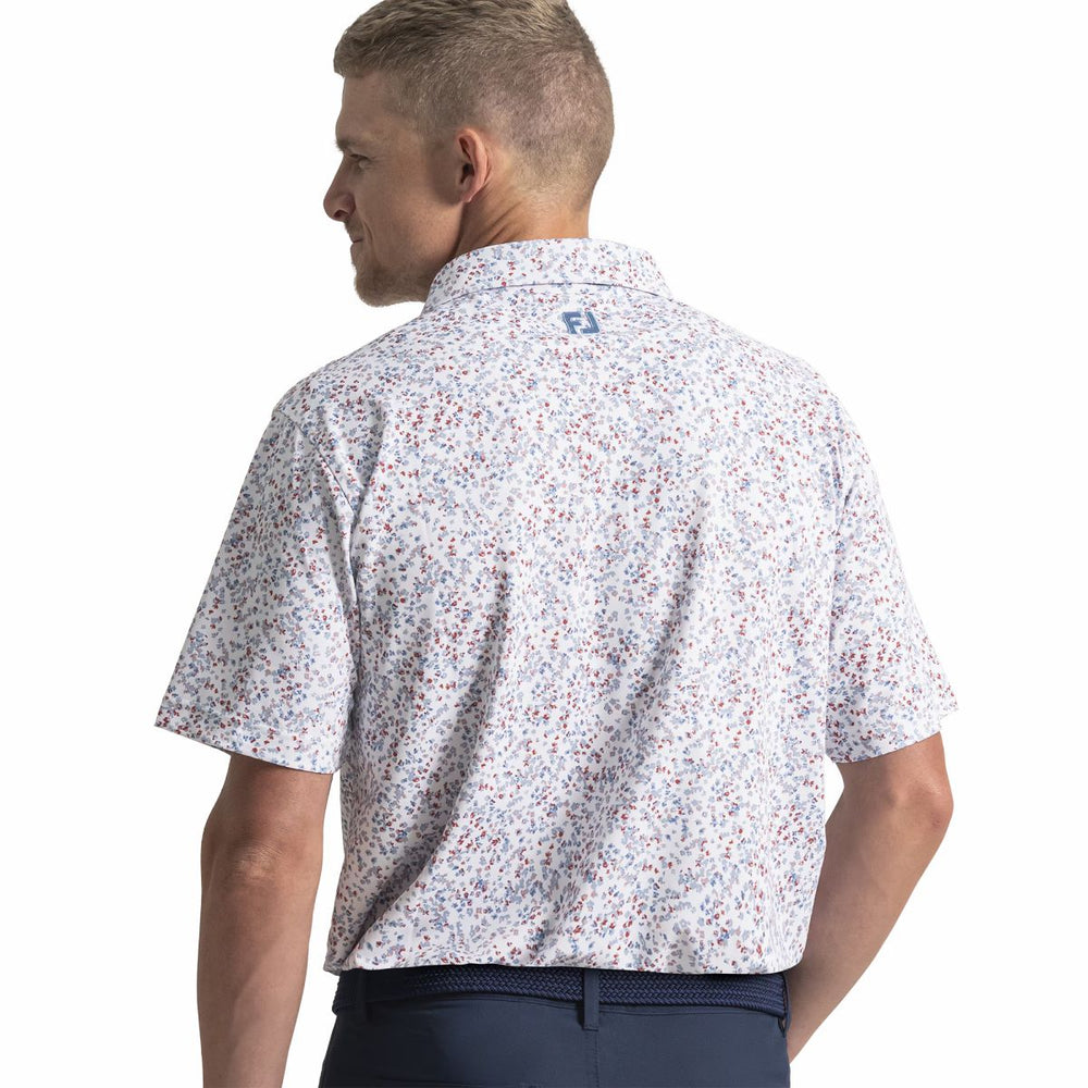 FootJoy Men Watercolor Floral Pique