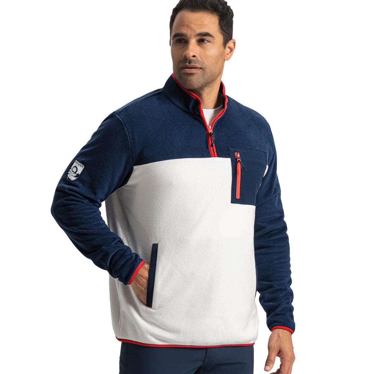 Navy / Off-White / Flame,S