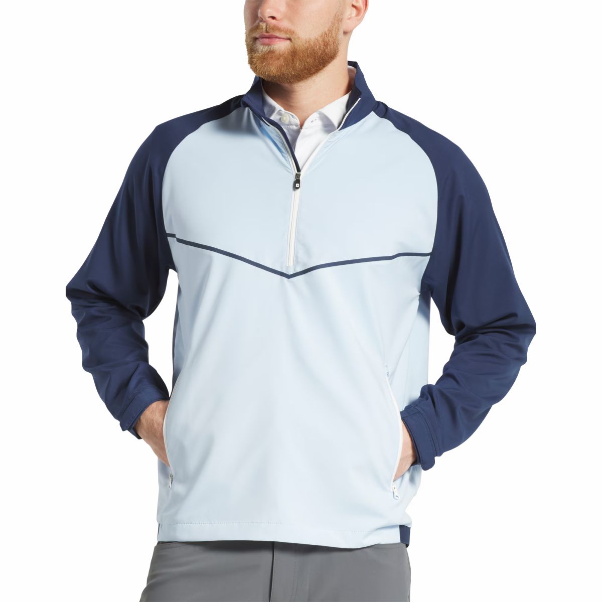 Navy / Light Blue,S