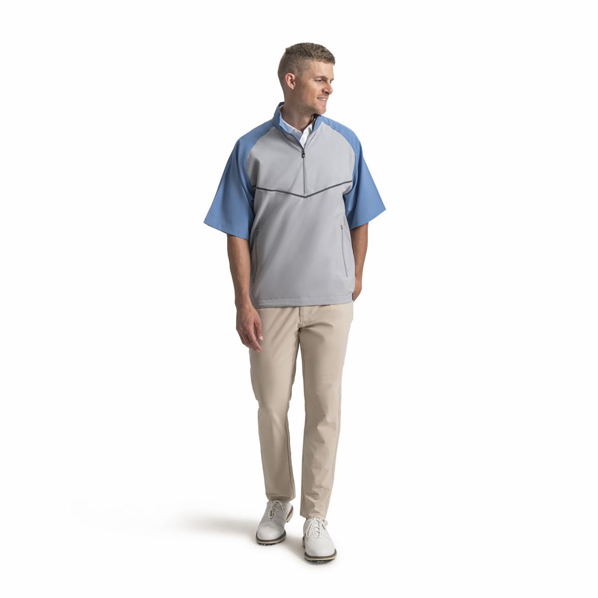 FootJoy Men Zephyr Short Sleeve Windshirt