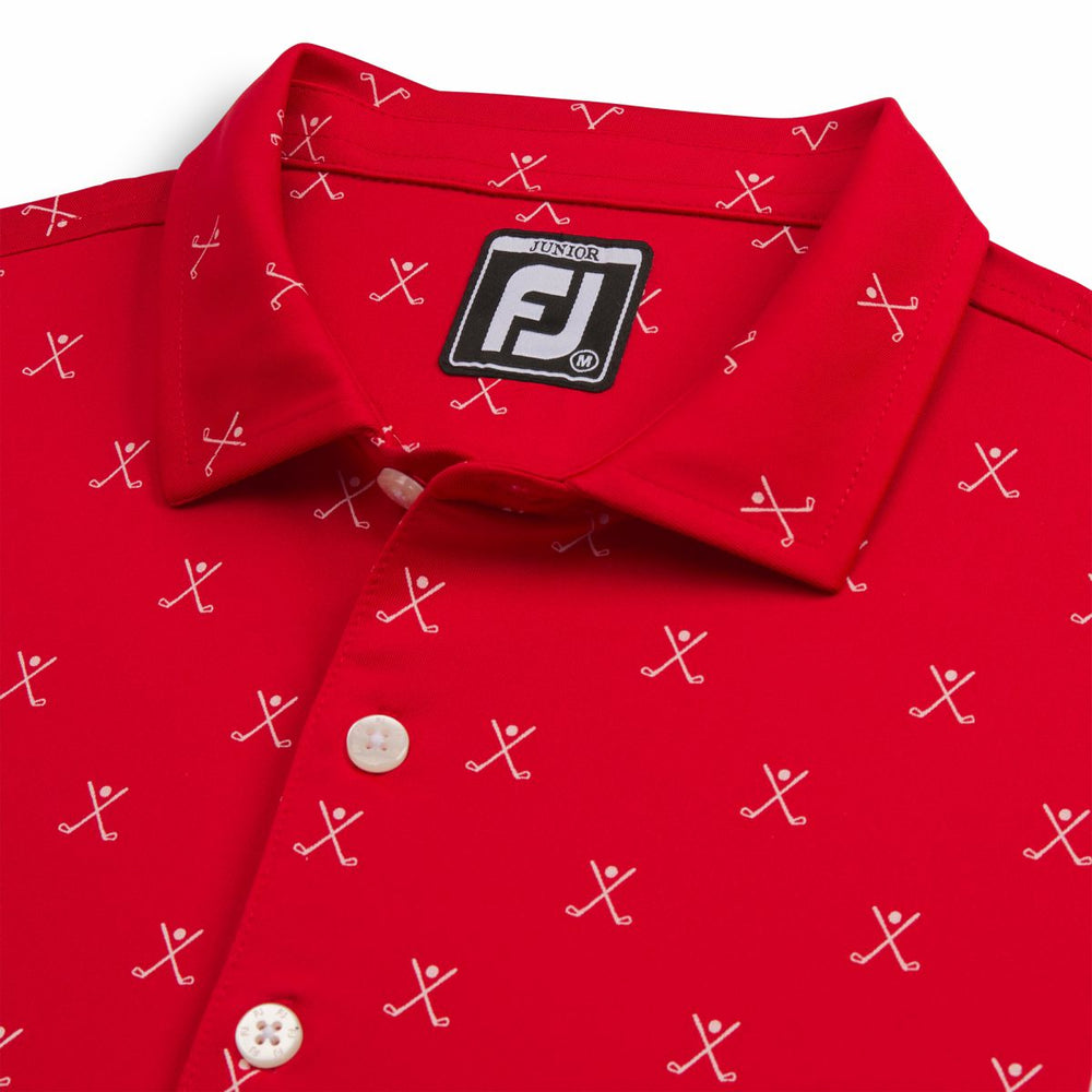 FootJoy Men Golf Print Shirt Junior