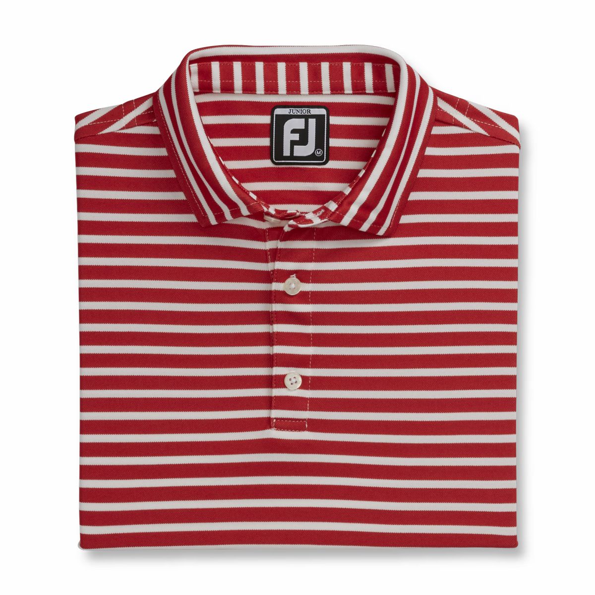 FootJoy Men Striped Pique Self Collar Junior