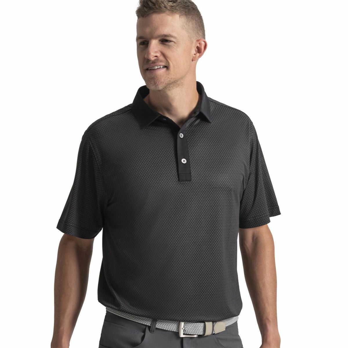 FootJoy Men Star Geo Pique