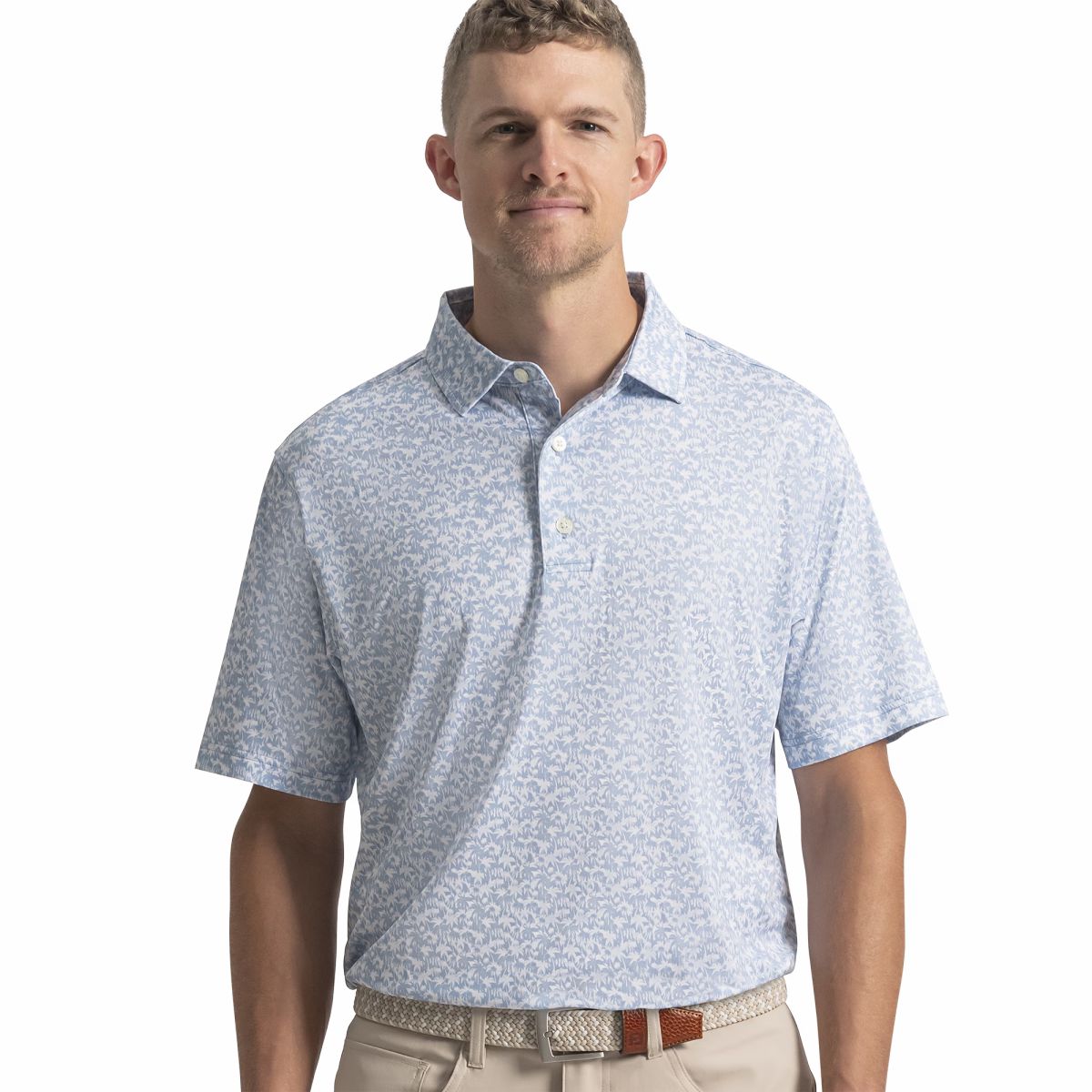 Chambray / White,S
