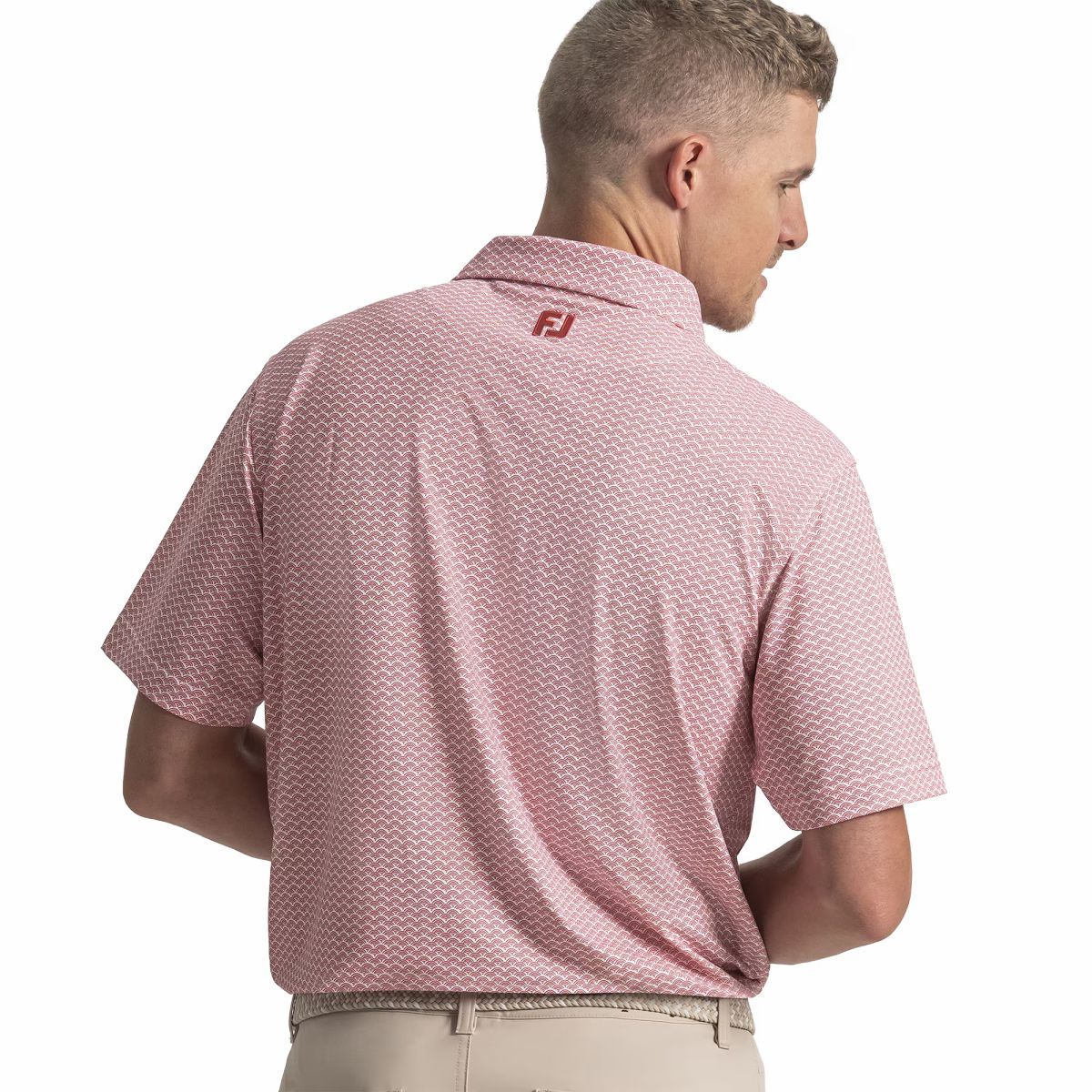 FootJoy Men Scallop Geo Pique