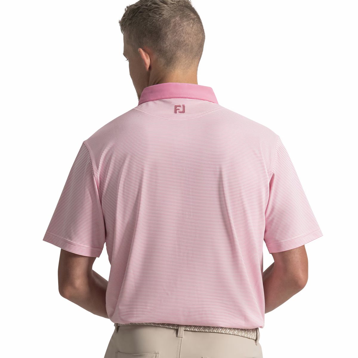 FootJoy Men Feeder Stripe Pique