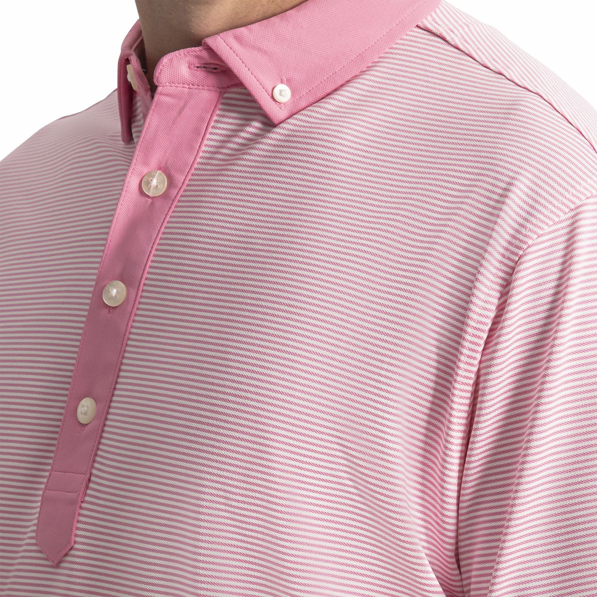 FootJoy Men Feeder Stripe Pique