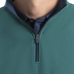 FootJoy Men Quarter-Zip Ottoman Stripe Knit