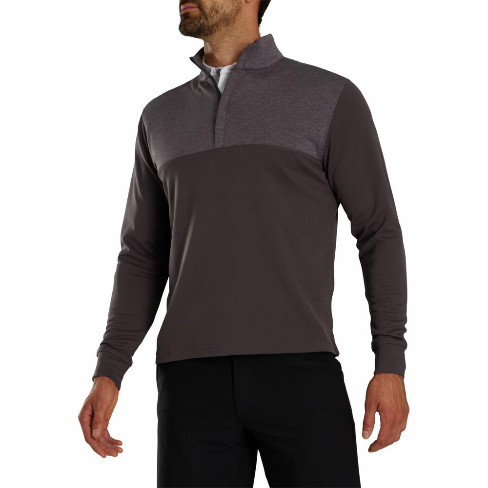 FootJoy Base / Mid-Layers | Men Heather Yoke Half-Zip Mid-Layer