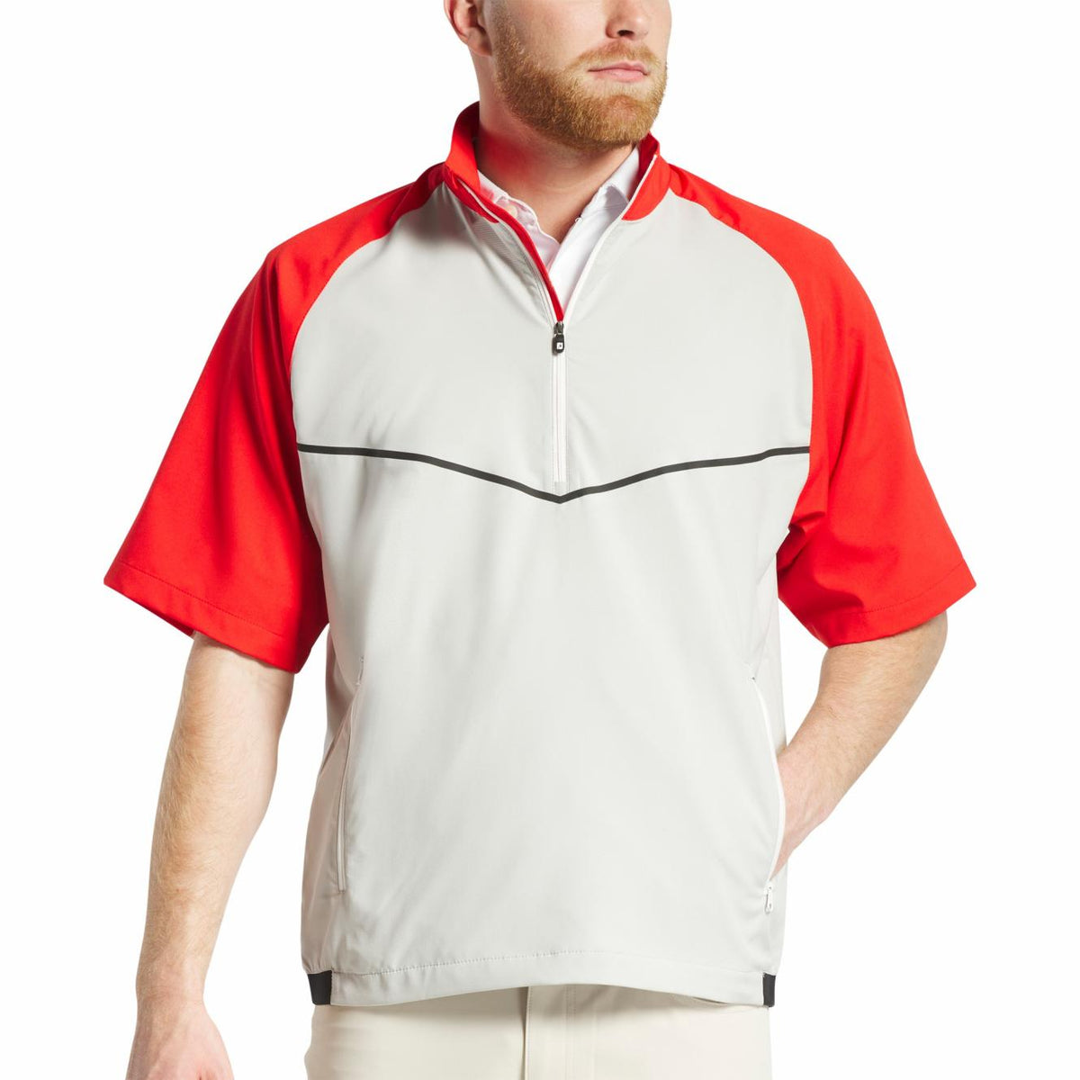 FootJoy Outer Layers | Men Zephyr Short Sleeve Windshirt