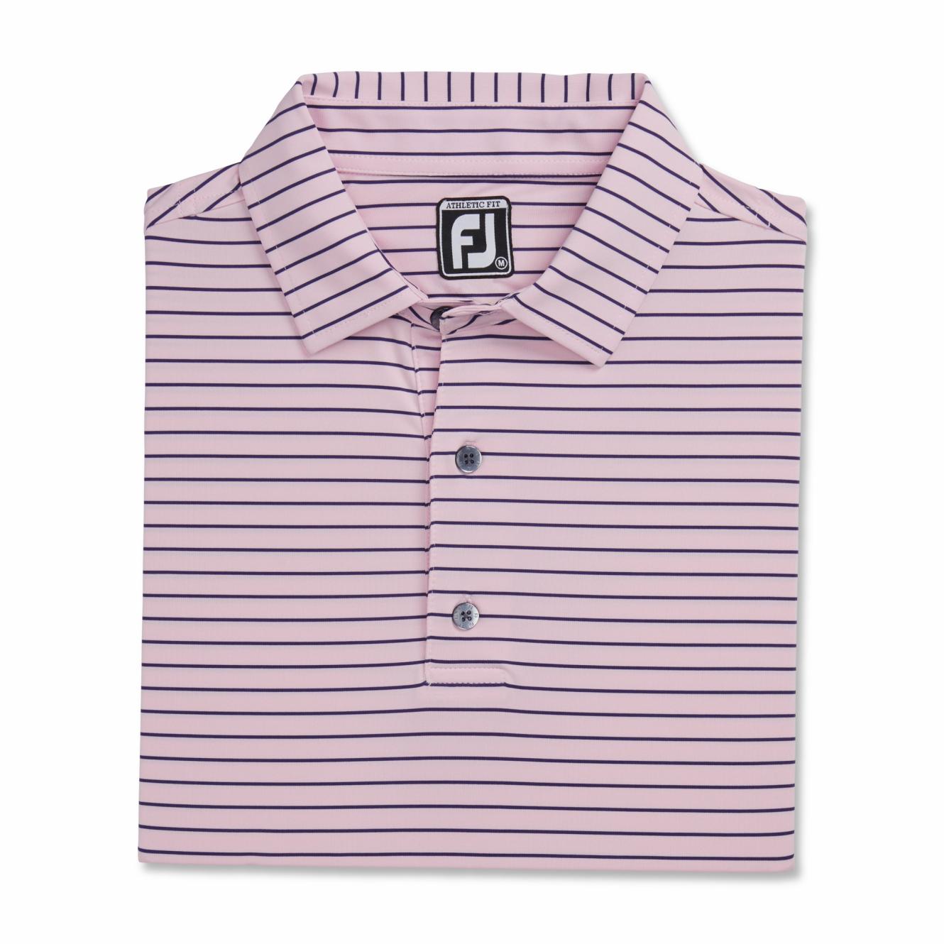 FootJoy Shirts | Men Athletic Fit Classic Stripe Self Collar