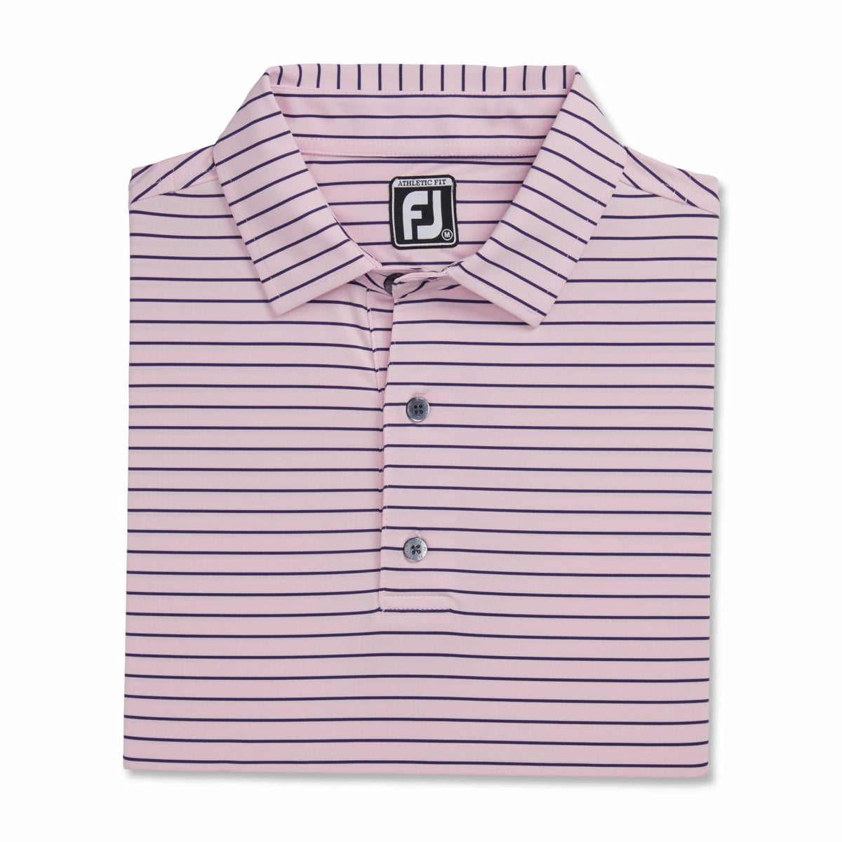 FootJoy Shirts | Men Athletic Fit Classic Stripe Self Collar