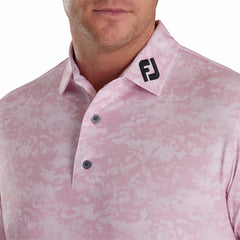 FootJoy Shirts | Men Athletic Fit Cloud Camo Lisle - FJ Tour Collar