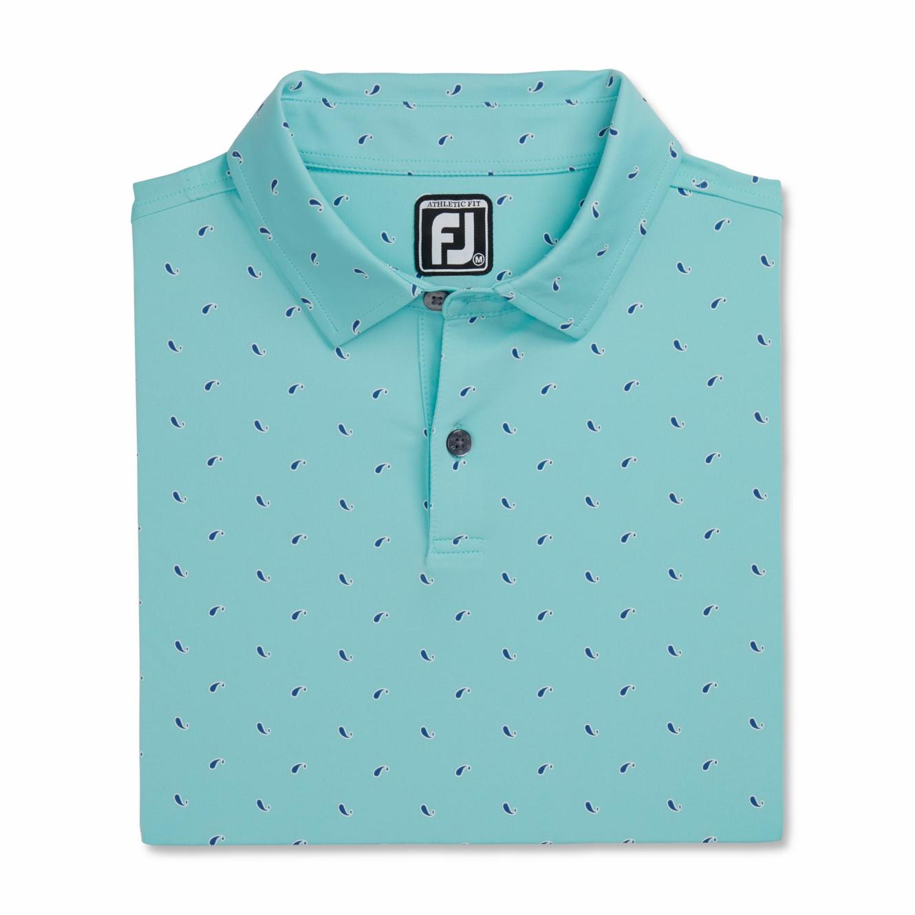 FootJoy Shirts | Men Athletic Fit Paisley Lisle