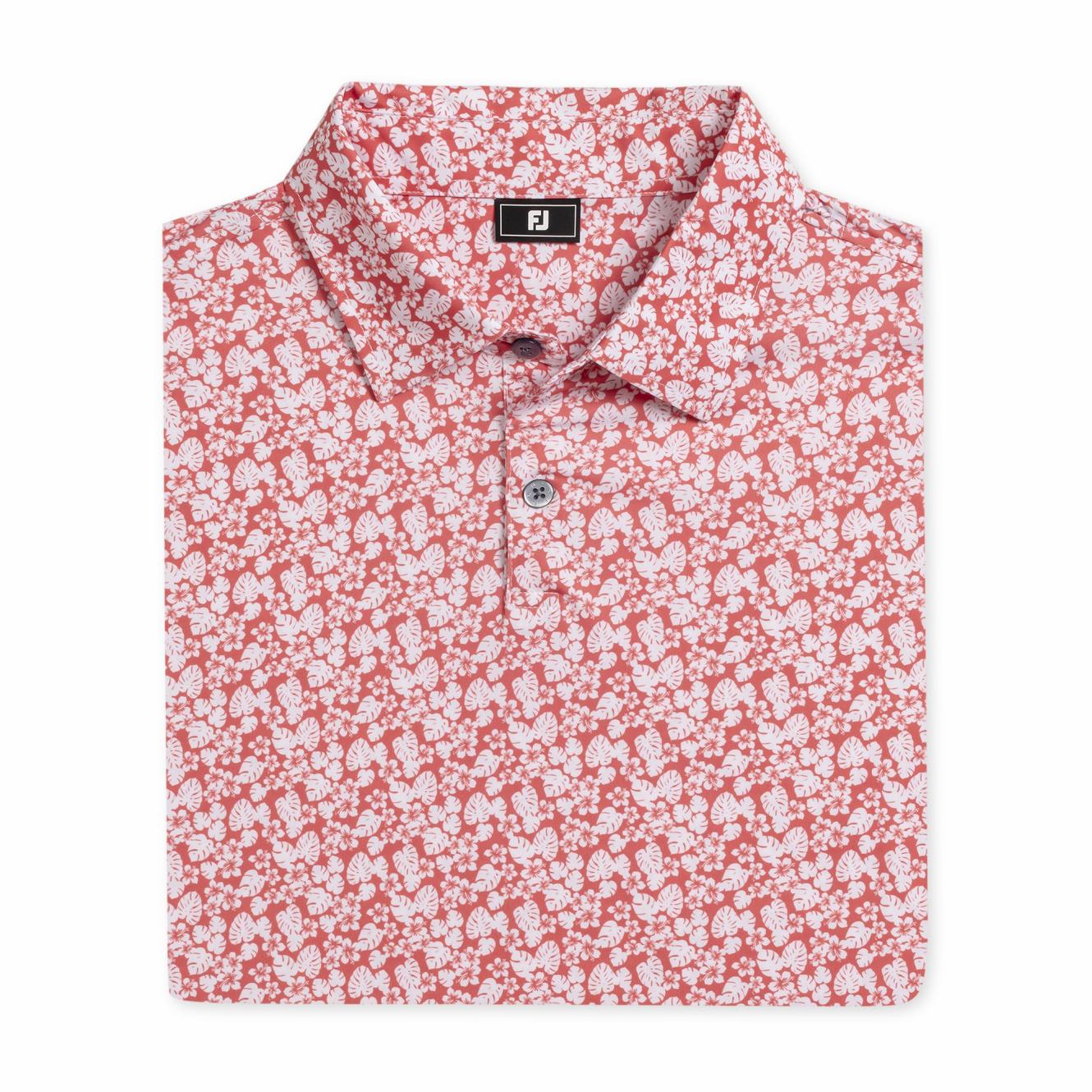 FootJoy Shirts | Men Hawaiian Floral Lisle