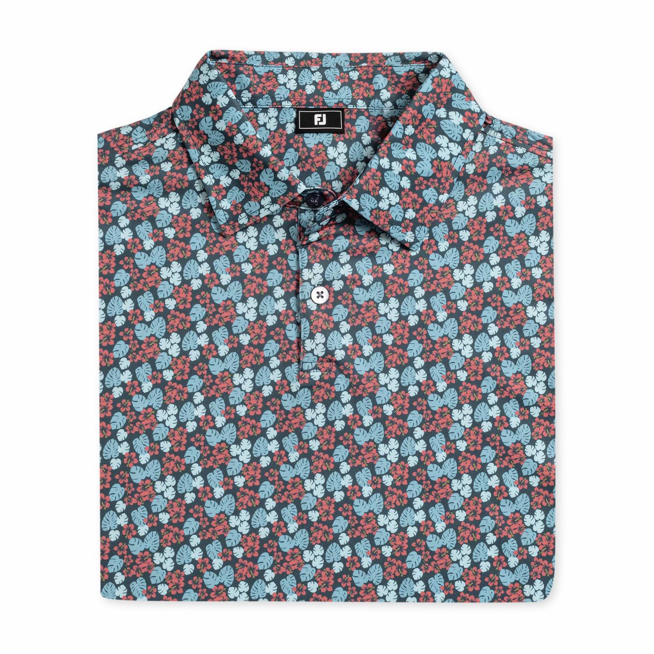 FootJoy Shirts | Men Hawaiian Floral Lisle