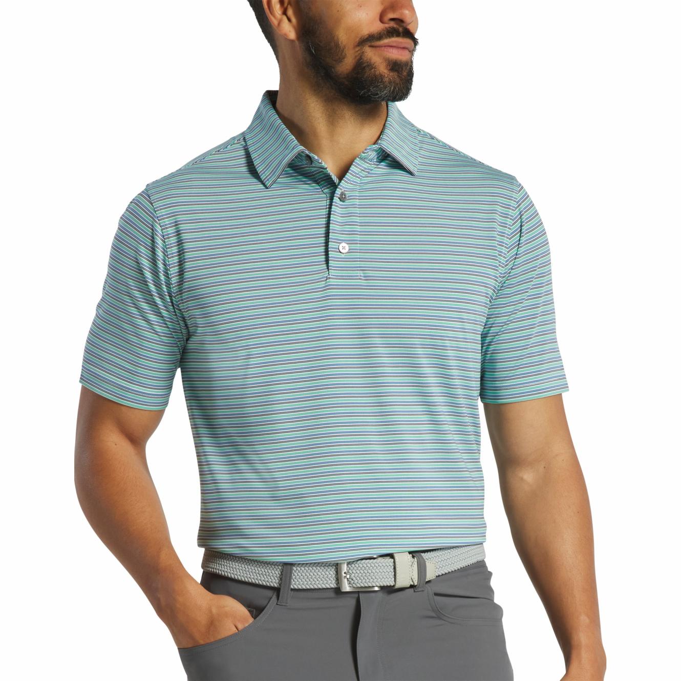 FootJoy Shirts | Men Multi Pinstripe Lisle