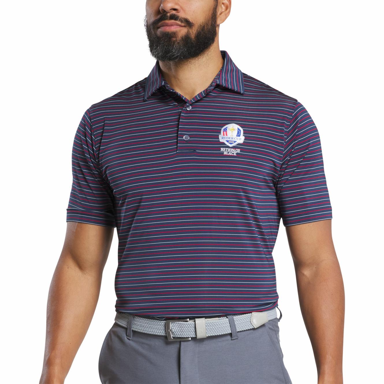 FootJoy Shirts | Men Ryder Cup Heather Stripe Lisle