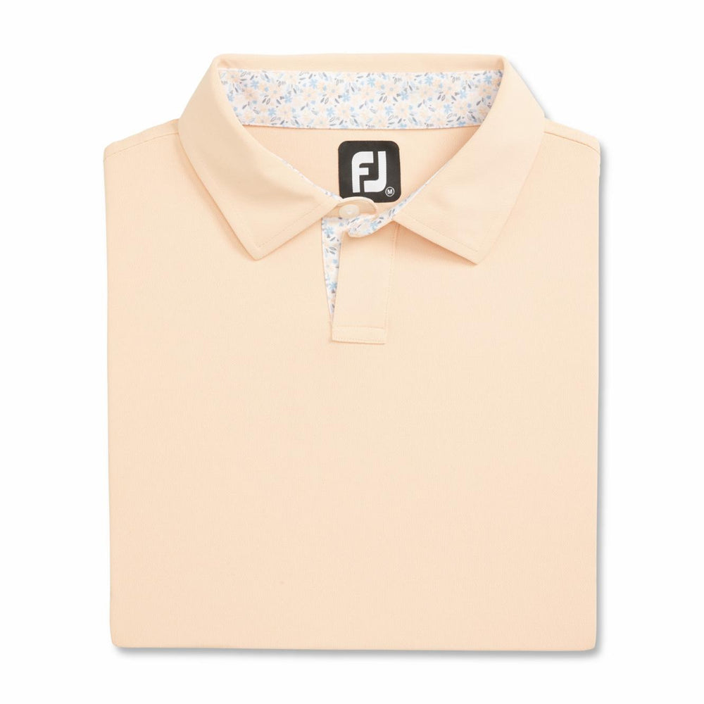 FootJoy Shirts | Men Solid Pique Floral Trim