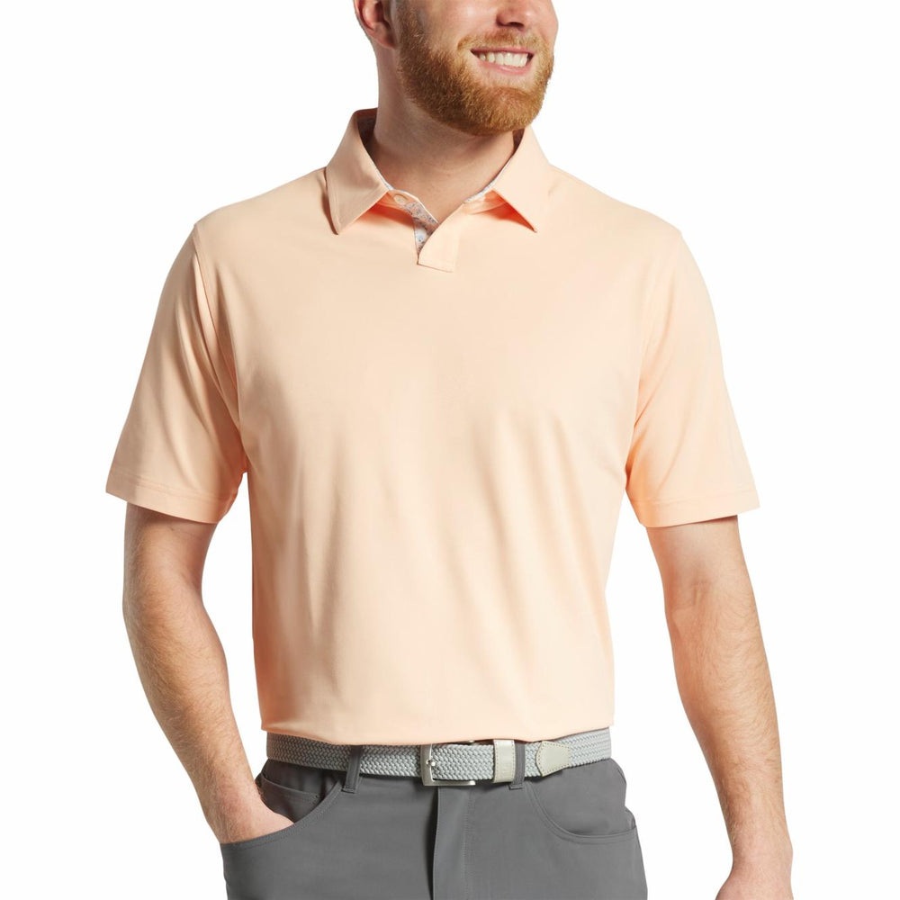 FootJoy Shirts | Men Solid Pique Floral Trim